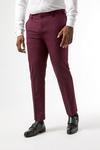 Burton Plus and Tall Raspberry Bi Stretch Suit Trousers thumbnail 3