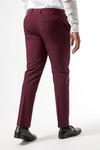 Burton Plus and Tall Raspberry Bi Stretch Suit Trousers thumbnail 4