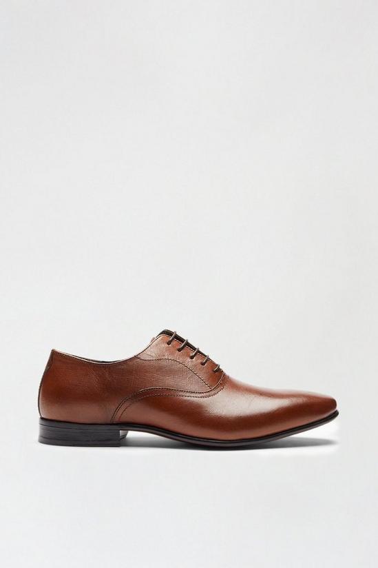Burton Tan Leather Oxford Shoes 1