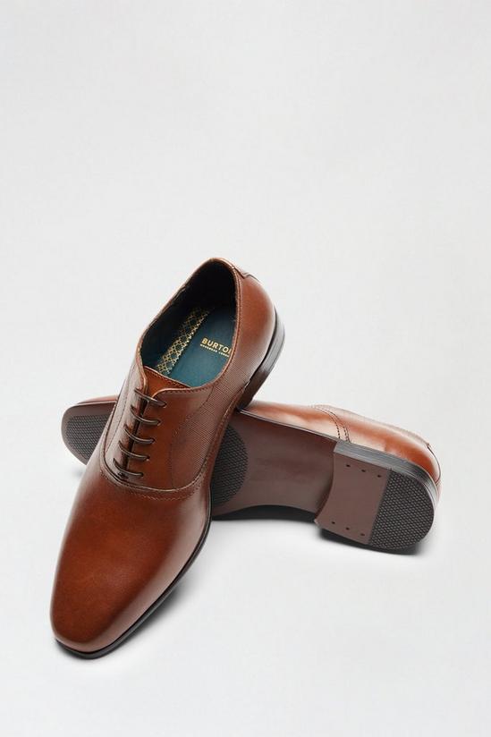 Burton Tan Leather Oxford Shoes 3