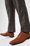 Burton Brown PU Leather Look Formal Oxford Shoes thumbnail 1
