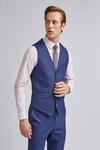 Burton 1904 Cobalt Blue Check Suit Waistcoat* thumbnail 3