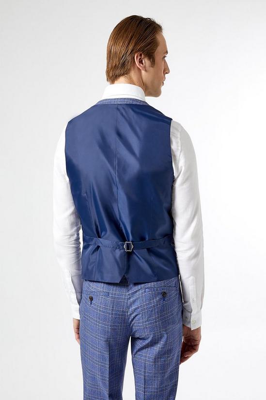 Burton 1904 Skinny Fit Blue Waistcoat 4