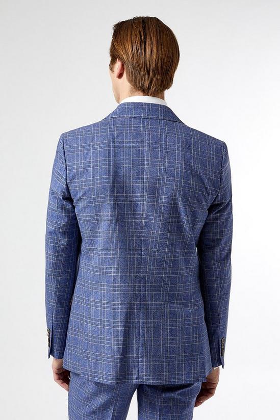 Burton 1904 Bly Blue Skinny Fit Suit Jacket 4