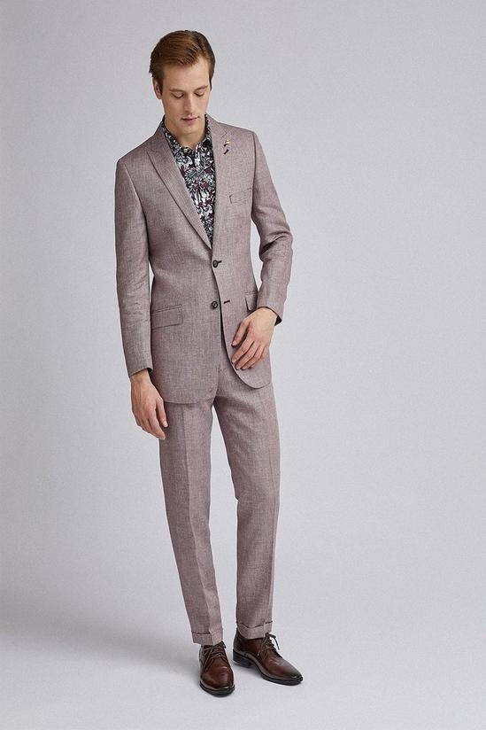 Burton 1904 Dark Pink Finnley Linen Suit Jacket 1