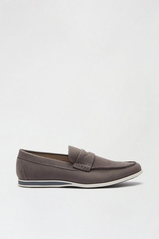 Burton Grey Saddle Loafers 1