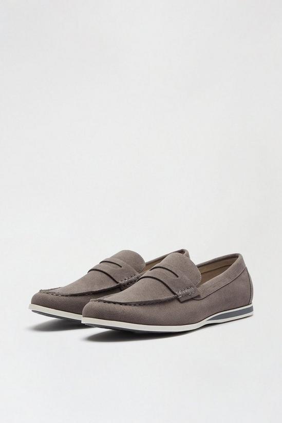 Burton Grey Saddle Loafers 2