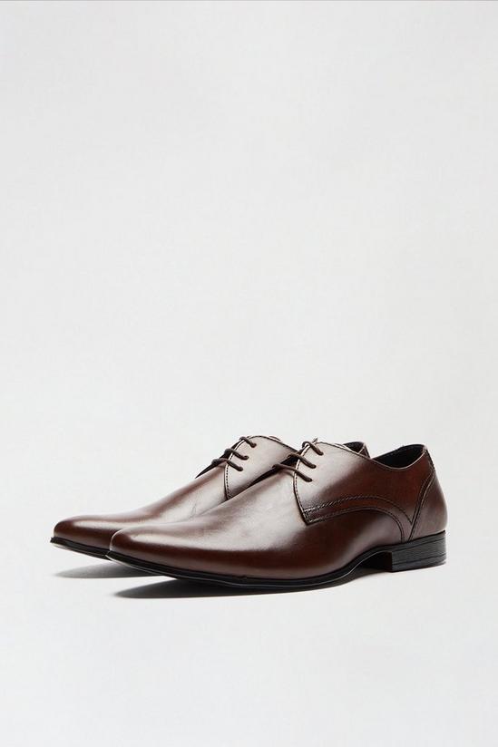 Burton Brown Leather Derby Shoes 2