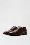 Burton Brown Leather Look Oxford Shoes thumbnail 2
