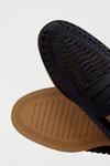 Burton Navy Leather Look Woven Loafers thumbnail 3