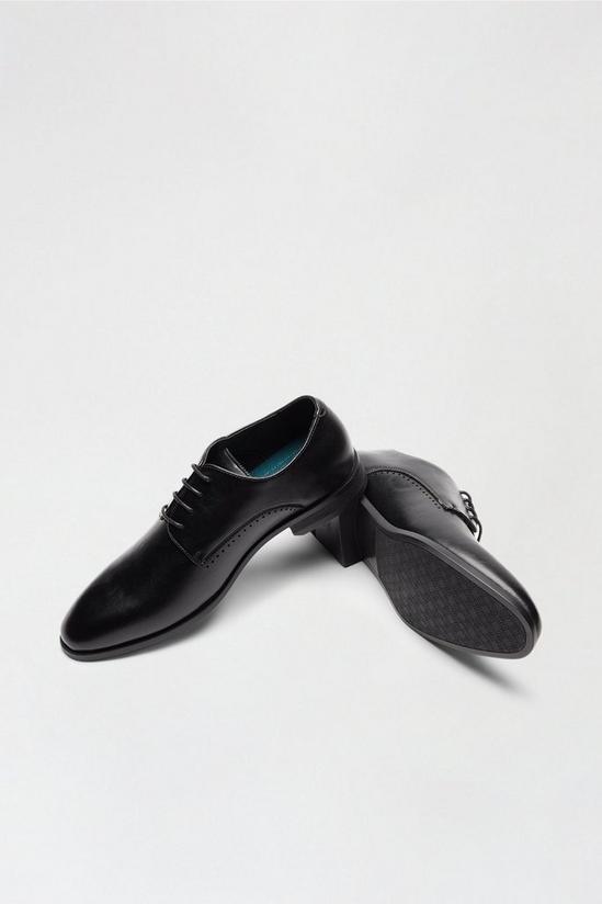 Burton Black Leather Look Derby Shoes 3
