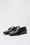 Burton Black Leather Tassel Loafers thumbnail 2