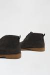 Burton Charcoal Black Leather Look Chukka Boots thumbnail 3
