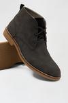 Burton Charcoal Black Leather Look Chukka Boots thumbnail 4