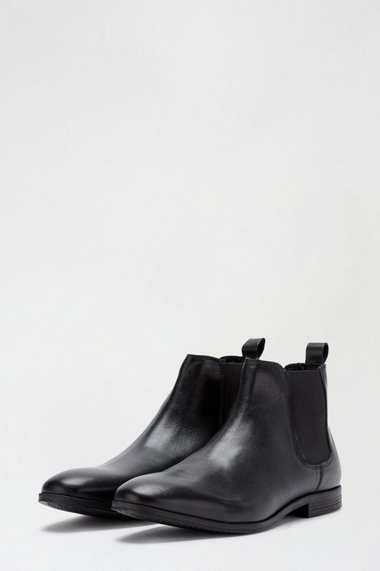 Burton Black Leather Chelsea Boots 2