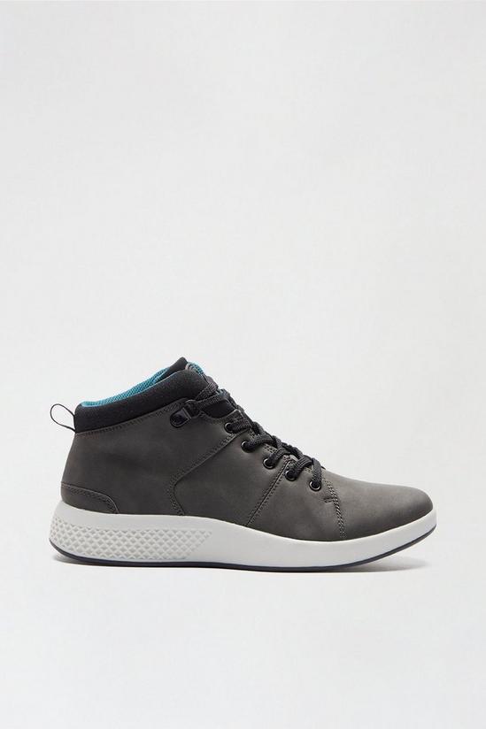 Burton Grey Leather Look Sport Boots 1
