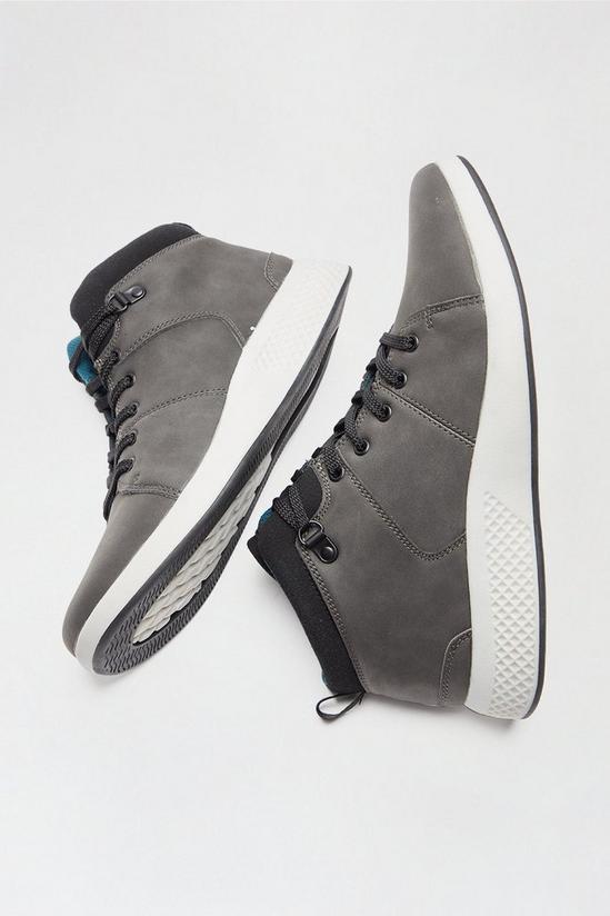 Burton Grey Leather Look Sport Boots 3