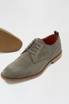 Burton Grey Suede Look Derby Shoes thumbnail 4