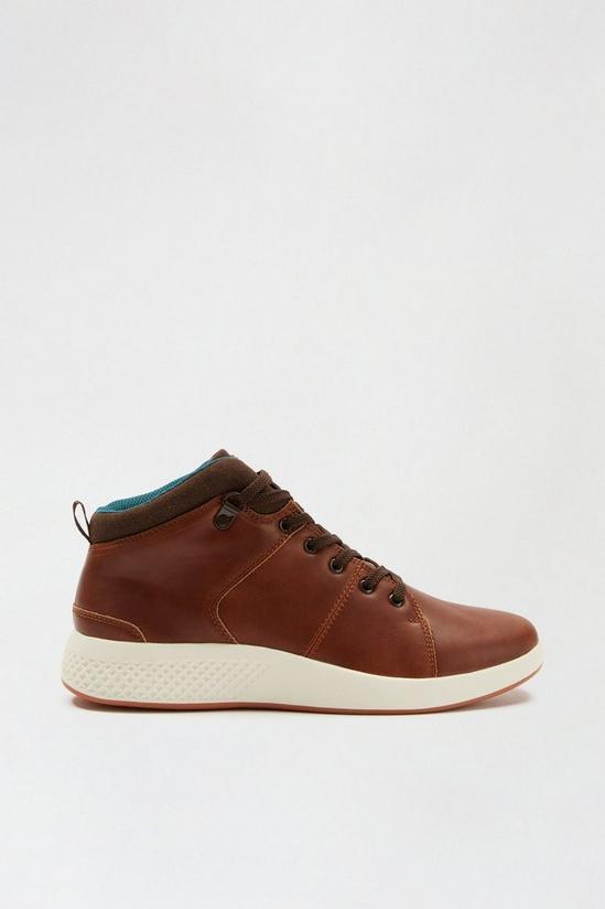 Burton Tan Leather Look Sport Boots 1