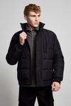 Burton Square Quilted Funnel Neck Puffer Jacket thumbnail 1