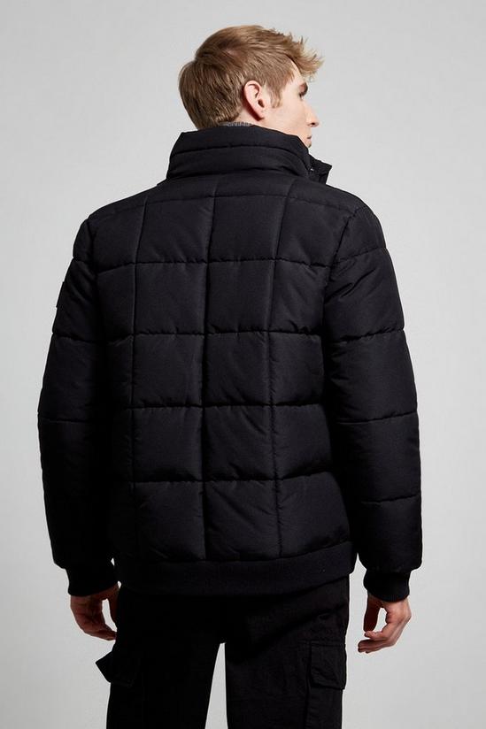 Burton Square Quilted Funnel Neck Puffer Jacket 3