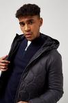 Burton Regular Fit Quilted Hooded Bomber Jacket thumbnail 4