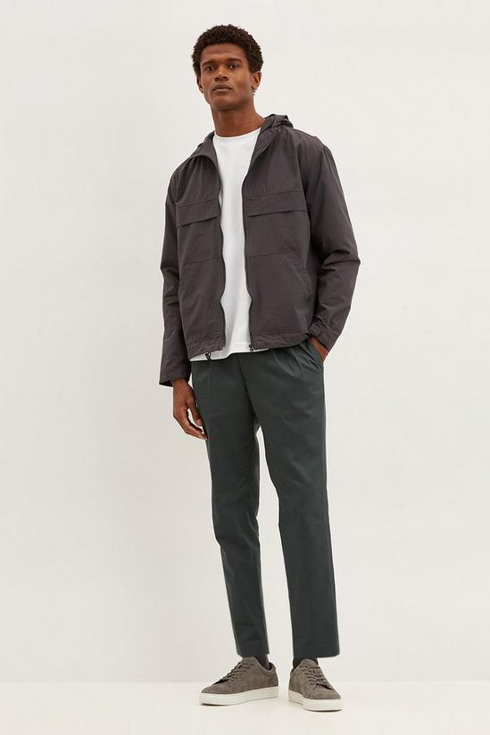 Burton Grey Hooded Solid Tech Jacket 2
