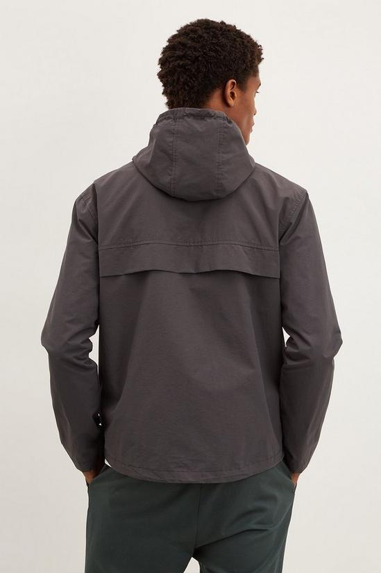 Burton Grey Hooded Solid Tech Jacket 3