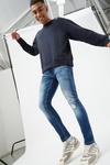 Burton Super Skinny Mid Blue Rip Jeans thumbnail 1