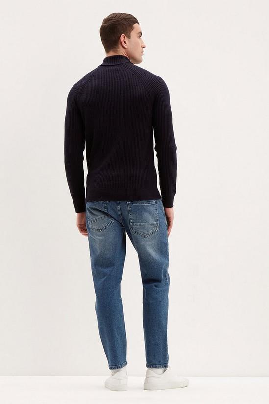 Burton Slim Crop Sharp Mid Blue Jeans 3