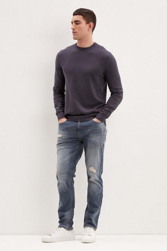 Burton Slim Grey Blue Jeans 1