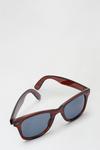 Burton Brown Clear Frame Wayfarer Sunglasses thumbnail 3