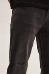 Burton Slim Fit Washed Almost Black Jeans thumbnail 4