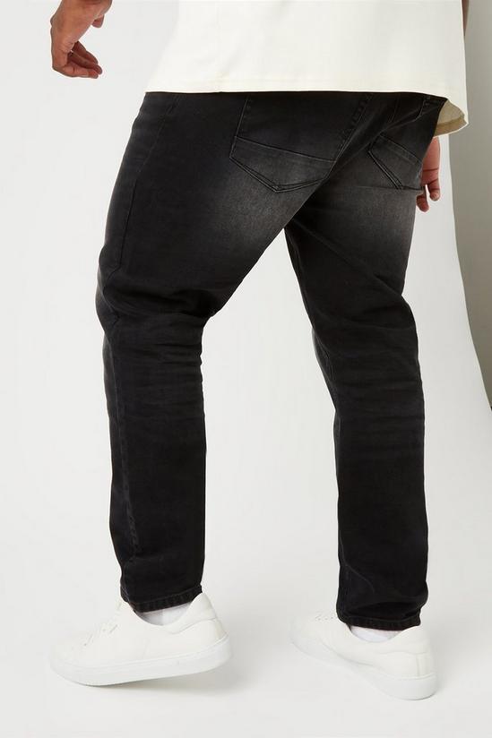 Burton Plus And Tall Tapered Black Strong Jeans 3