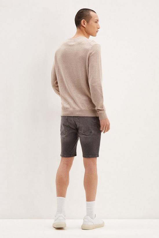 Burton Slim Dark Grey Denim Shorts 3