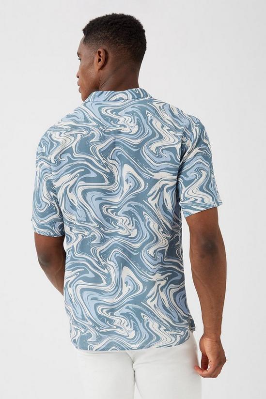 Burton Blue Swirl Print Shirt 3
