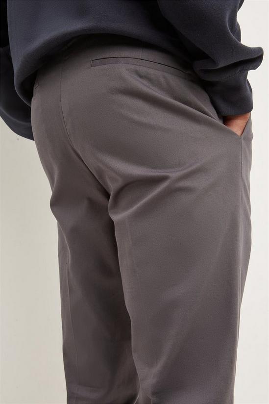 Burton Slim Fit Charoal Pleat Front Smart Trousers 4