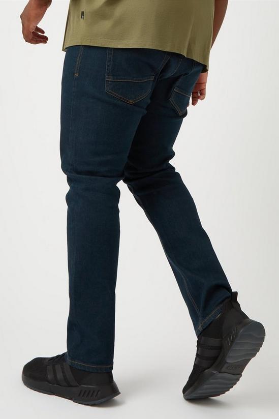 Burton Plus Slim Fit Blue Rinse Jeans 3