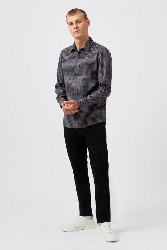 Burton Long Sleeve Gingham Shirt With Embroidery 2