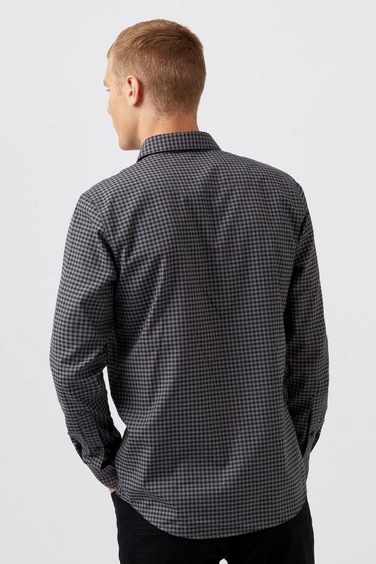 Burton Long Sleeve Gingham Shirt With Embroidery 3
