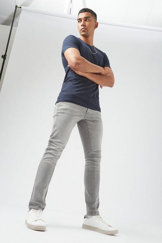 Burton Skinny Clean Grey Jeans 1