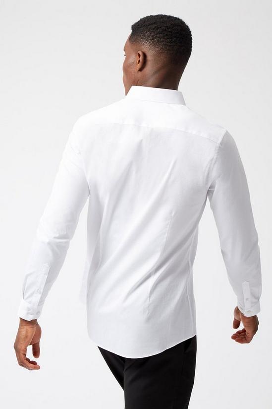 Burton Skinny Stretch White Dobby Shirt 3