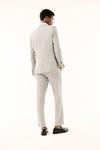 Burton Slim Fit Grey Texture Double Breasted Suit Jacket thumbnail 5