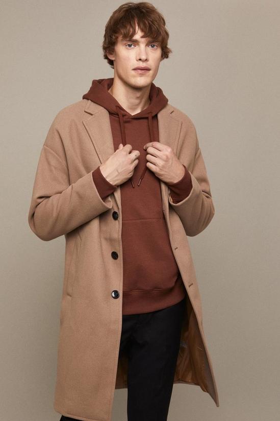 Burton Relaxed Fit Overcoat 5