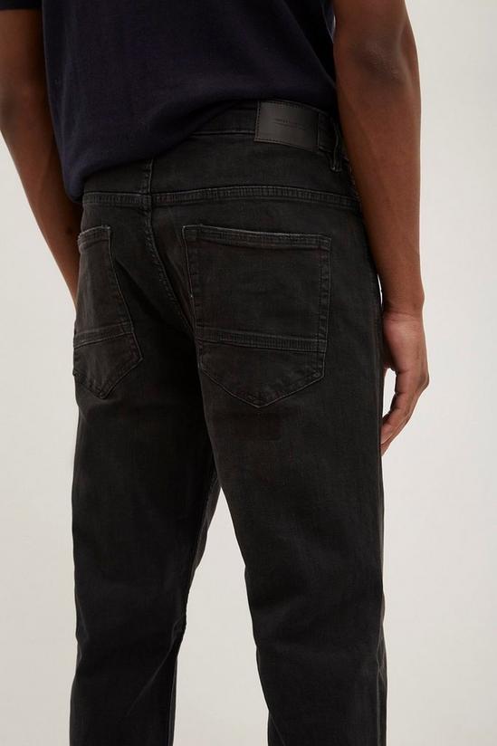 Burton Tapered Washed Almost Black Jeans 4