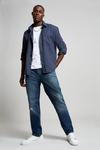 Burton Straight Fit Mid Blue Tinted Jeans thumbnail 2