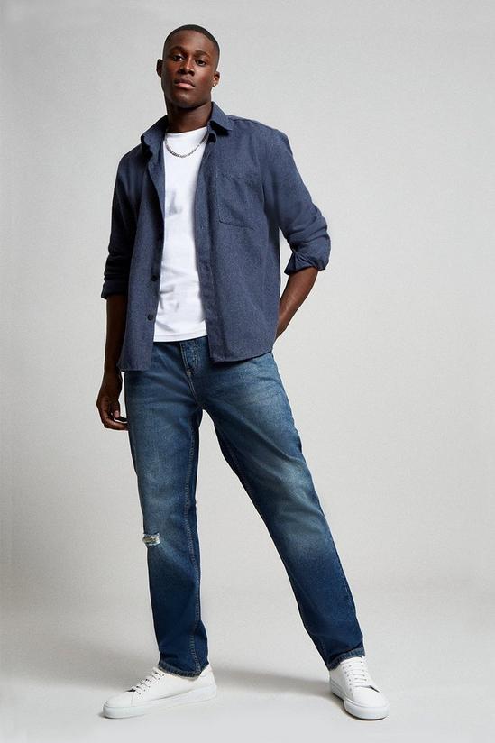Burton Straight Fit Mid Blue Tinted Jeans 2