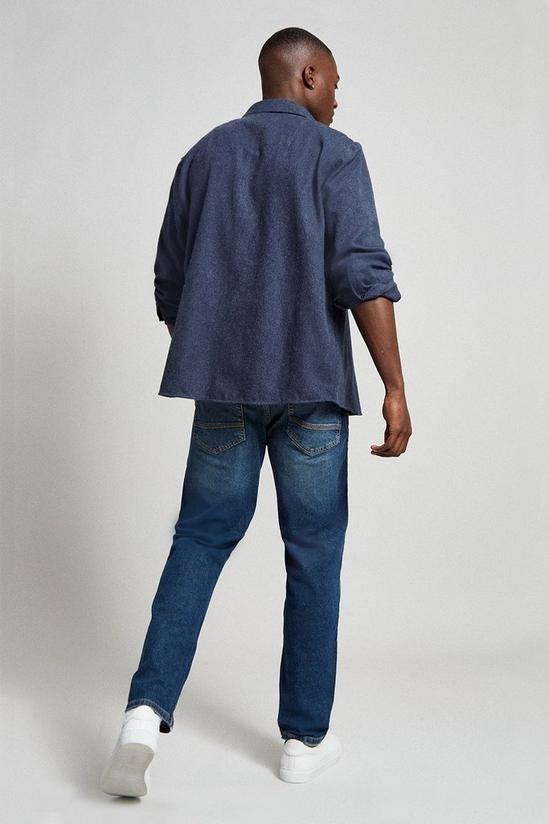 Burton Straight Fit Mid Blue Tinted Jeans 3