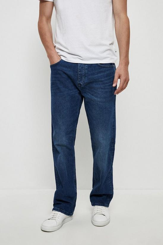 Burton Relaxed Fit Mid Blue Jeans 1