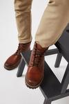 Burton Brown Borg Lined Leather Boots thumbnail 1